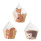 CUPCAKE WRAPPERS WOODLAND X 6
