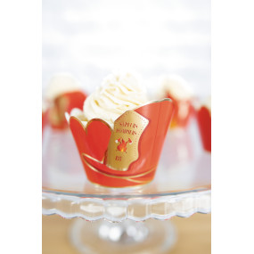 CUPCAKE WRAPPERS POMPIERS X 6