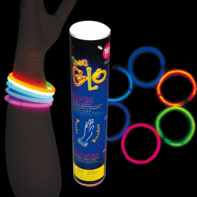 Tube 100 bracelets couleurs assorties