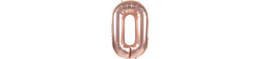 Ballons chiffres rose gold